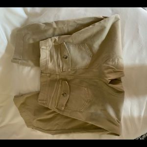 Spanx Tan Stretch Twill Wide Leg Pant size M